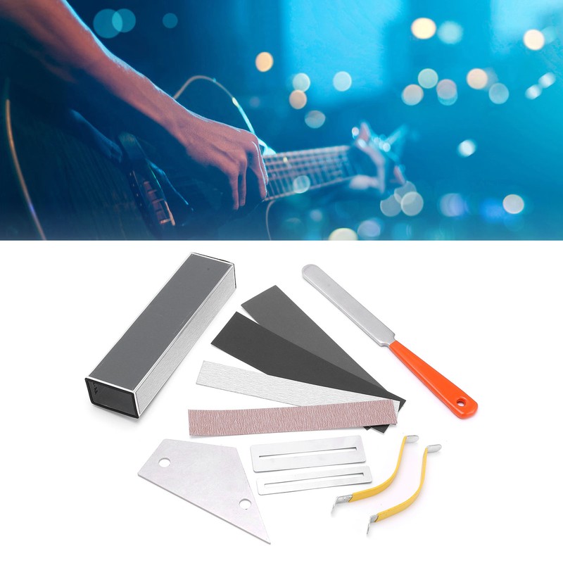 Guitar Luthier Tool Set Levelling Maintenance Repair Kit Accessory for