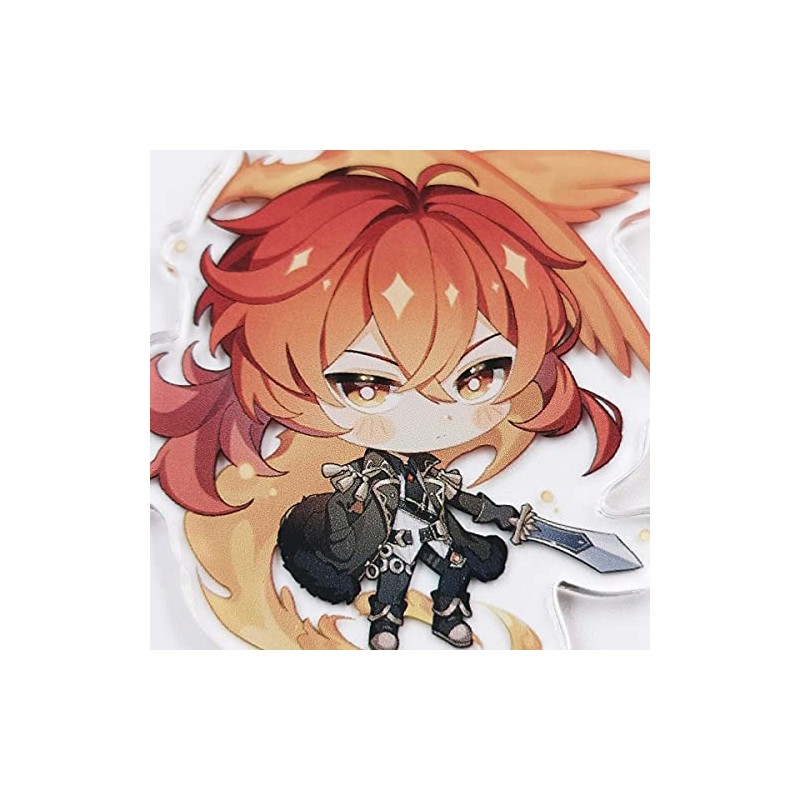 Cute Impact Gen Shin Acrylic Hanging Keyring, 9