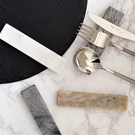 Tableware East Cutlery Rest 11cm Marble Silver ko-004-04