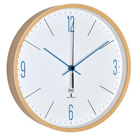 TFA 60.3524 Radio Controlled Wall Clock DCF-77 Radio Time (60.3524.06 Hands Blue)