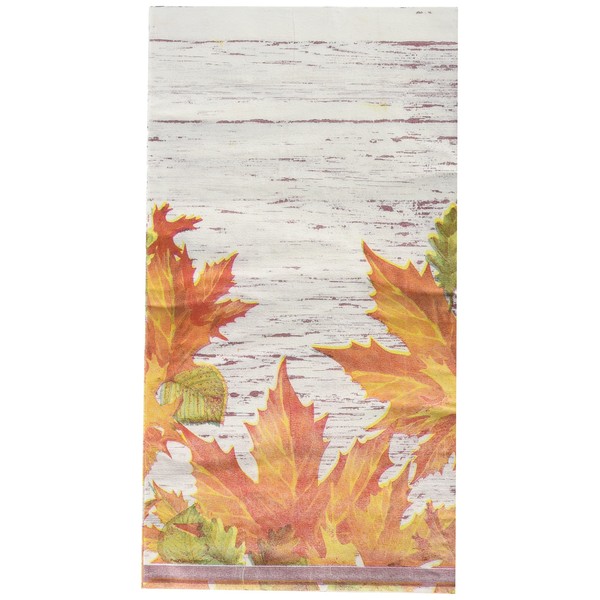 Bulk Buy: Thanksgiving Autumn Leaves Paper Guest Towels / Dinner Napkins. Pack of (6).