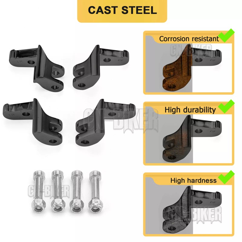 CB Driver Floorboard Relocation Brackets For H-D Electra Glide Road