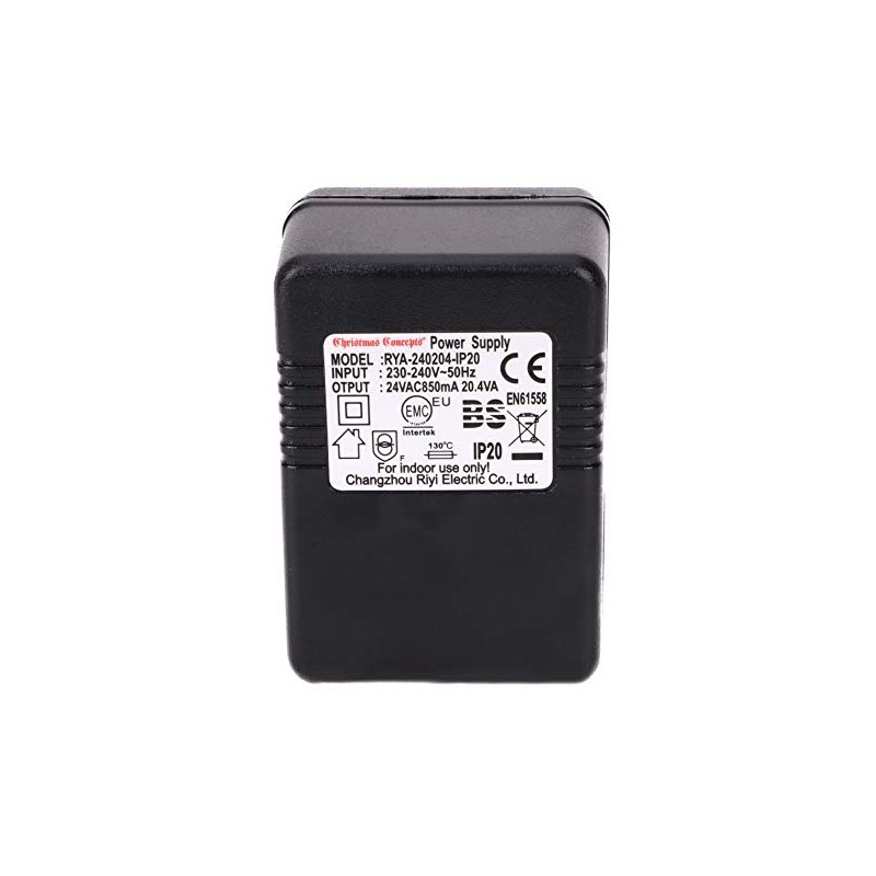 Christmas Concepts® 24v 850ma 20.4va AC Adaptor Without Lead-Suitable for