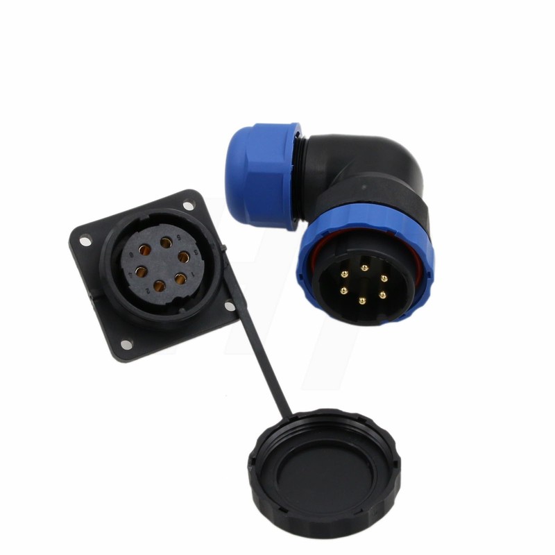 HangTon HE29 6 Pin Power Waterproof Connector 25A, Quick Disconnect