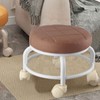 Rolling Ottoman High Density Memory Foam Waterproof Quiet Wheels Double