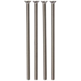 AHCA2 Stainless Steel Slotted Countersunk Machine Screws Bolts M5 5mm x 100mm (Pack of 4)