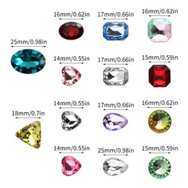 wangjiangda Pack of 28 Shoe Decoration Diamond Shoe Pins, Shoe Decoration Charms for Shoe, Sparkling Shoe Pendant with Crystal Rhinestones, DIY Shoe Accessories for Teenagers Adults