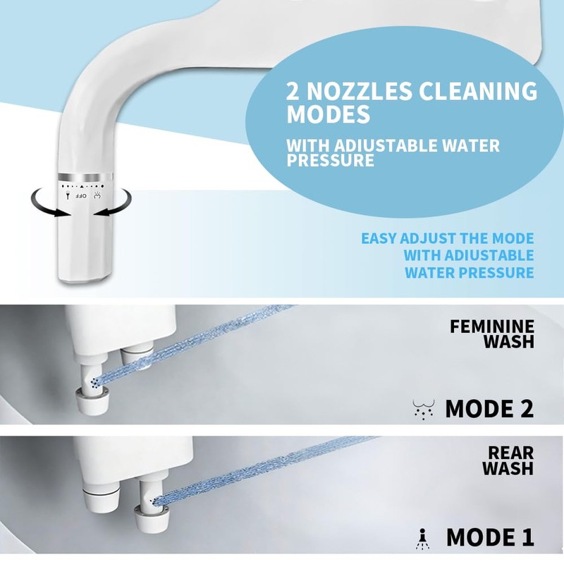 GDHeHKJi Ultra-Thin Slim Bidet - Non-Electric Cold Water Bidet Attachment