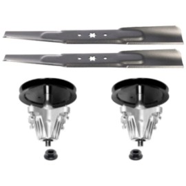 For Remington Remington 46" Lawn Tractor Mower Deck Spindle Assembly and Blade Kit