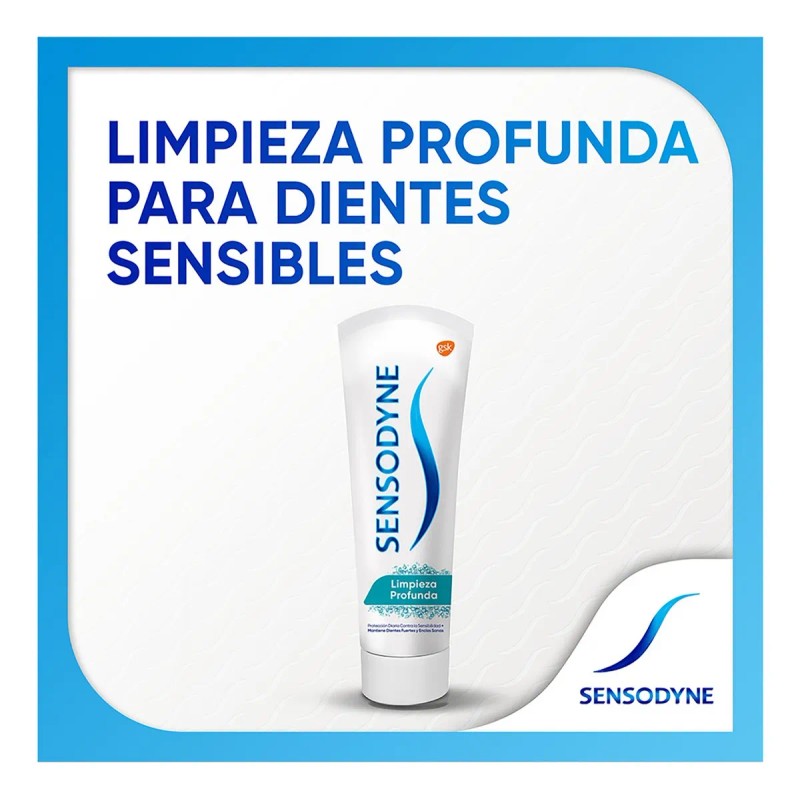 Pack x4 Pastas Dentales Sensodyne Limpieza Profunda 113g Cu