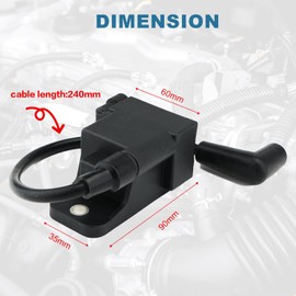 ComTrekium Ignition Coil CDM Module for Mercury 30 40 50 60 65 75 80 90 95 100 115 120 125 135 140 150 175 200 225 240 250 300 HP Replace for 827509A1 827509A3 827509A4 827509A9 827509A10 (3pcs)