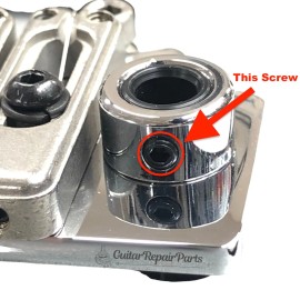 Unbranded Tremolo Arm Tension Screws for Wilkinson / Gotoh M3 x 3mm (2 pcs) - Black