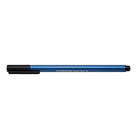 STAEDTLER Triplus Ball 437 M-9 VE Ballpoint Pen Ergonomic Triangular Shaft Line Width M Colour Black Smudge-proof Cardboard Case with 10 Ballpoint Pens