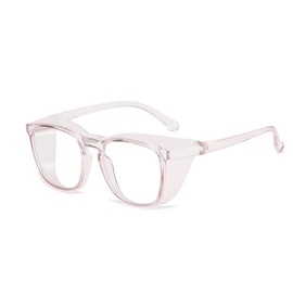 Long Keeper Tr90 Occhiali Anti Luce Blu Occhiali Da Trasparenti Per Uomo Donna Funziona Su Computer, Tablet Giochi E, Pink transparent clear