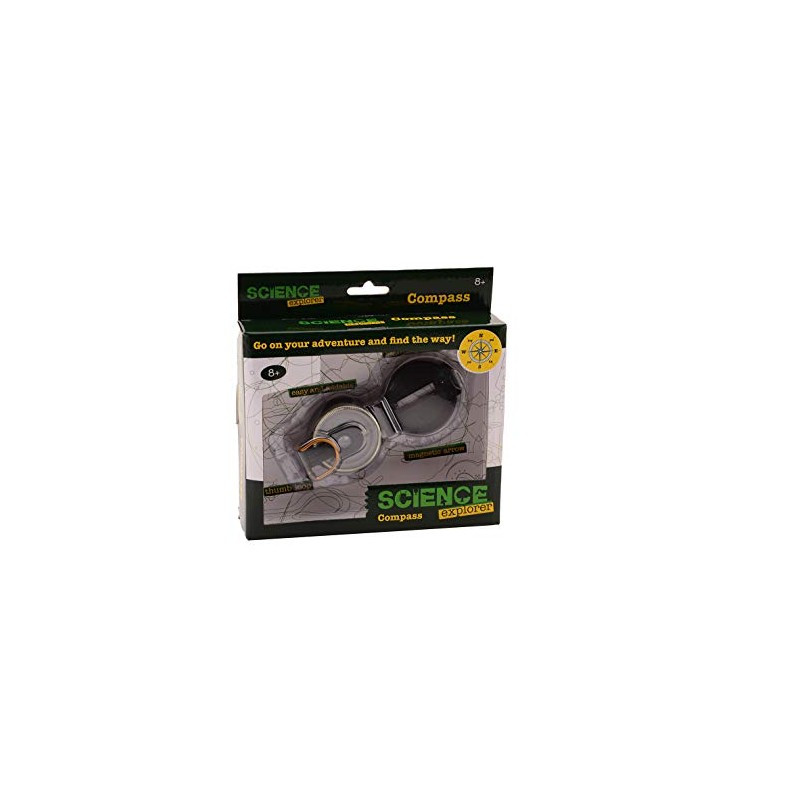 JohnToy 29613 Black Compass in Box