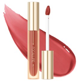 FOCALLURE Glasting Water lip Tint,Non-Sticky Long Lasting Liquid Lipstick,High Shine,Vivid 16 Colors,Glossy Finish Lipgloss for Daily Use