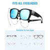 Pro Acme Polarised Men's Sunglasses, Oversized Space Over Glasses Shades