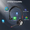 MKJ Wireless Headset with Microphone Noise Cancelling Call Center Home