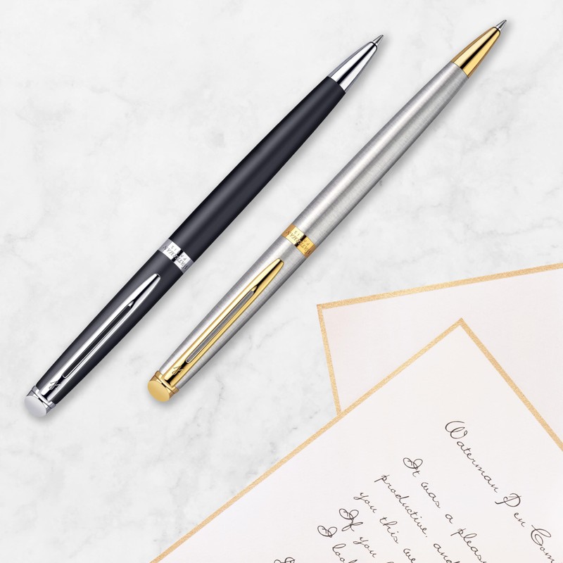 Waterman Hemisphere Ballpoint Pen | Stainless Steel with Chrome Trim