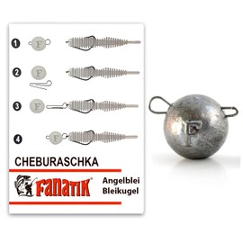 Fanatik Cheburashka Bottom Jig Lead Ball Lead Weight Jig Head Fishing Lead Cheburaschka Fishing Set Lead Ball for Rubber Fish Artificial Bait Interchangeable Lead 1g - 75g