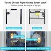 Aluminum RV Screen Door Latch Handle Replacement Kit (Right Hand)