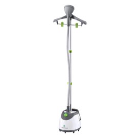 SF-562 Canister Garment Steamer, 96 Minute Run-Time, 2 Steam Settings, Adjustable, Removable Tank, 45 Second Heat Up Time, Chemical Free Steam, Integrated Garment Hooks, White