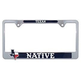 Texas Native Metal License Plate Frame