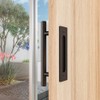 ZEKOO 12'' Sliding Barn Door Handle Hardware Two-Side Design Black