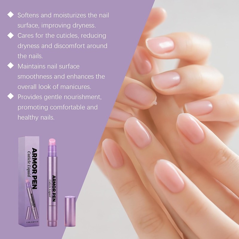 Pluma hidratante para tratamientos de uñas, para cutículas dañadas, con