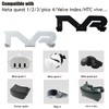 VR Headset and Controller Wall Mount Storage Stand Hook (White)