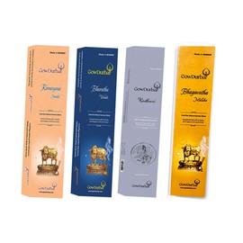 GOW DURBAR Coal-Free Natural Incense Sticks Agarbatti Combo Pack of 4 (Assorted 3)