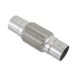 2.25''X6''universal stainless steel Exhaust Flex Pipe with Ends 10" Inch Long Heavy Dutydouble braided bendable exhaust Flex Pipe