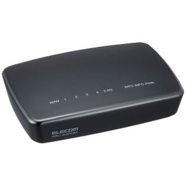 エレコム WiFi 無線LAN 中継器 11n/g/b 300Mbps ACアダプタ接続モデル WRC-300FEBK-R