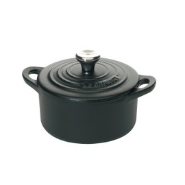 Le Creuset Enameled Cast Iron Mini Cocotte, 1/3 qt., Black