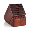 Cooks Standard Acacia wood Knife Block Holder without Knives, 25