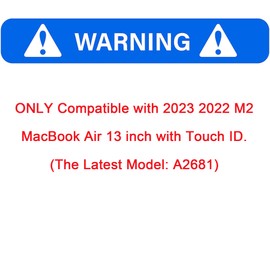 Compatible for MacBook Air 13.6 inch Case M4 M3 M2 2025 2024-2022 Release Model A3240 A3113 A2681, Sturdy Protective Hard Shell Case Cover for MacBook Air M2 13 inch (Hot Pink)