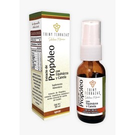 TRINY TERRAZAS | Extracto de propóleo canela y equinácea | Solución natural para garganta | Familiar | Producto Artesanal | Un frasco Total 30 ml