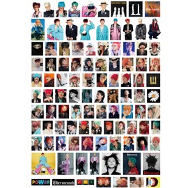100 PCS Bigbang g-Dragon Album Übermensch Merch Music Stickers,Water Bottle,Kpop Vinyl Waterproof for Laptop,Bumper,Skateboard,Water Bottles,Computer,Phone, for Kids