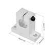 sourcing map Shaft Support Linear Motion Slide Rail Guide Blocks