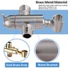 Shower Arm Diverter with Handshower Mount, G1/2 Brass Shower Diverter