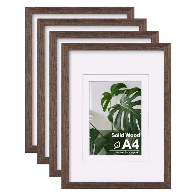 Egofine 11x14 Picture Frames Set of 4, Made of Solid