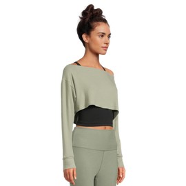 Beyond Yoga Women's Duet 2-Way Convertible Shrug Grey Sage Small