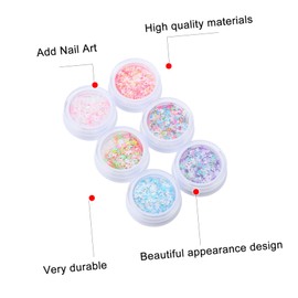 FOMIYES 6pcs Nail Sequins Eye Makeup Stickers Set DIY Manicure and Decorations for Glamorous Designs Suitable for Home Salon Use