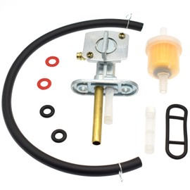 Riyitauto Fuel Valve Petcock Shut Off Tank Switch Fits for Yamaha TTR90/TTR125/TTR225/TTR230/TTR250 PW80 Timberwolf Bear Tracker 250 Big Bear 250 350 400 Warrior 350 Kawasaki Suzuki Quadsport 400