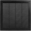 HVAC OV 10" x 10" Inch (Grille Dimensions) Black Plastic
