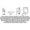 T-Lock security hangers locking hardware set for (25) wood or