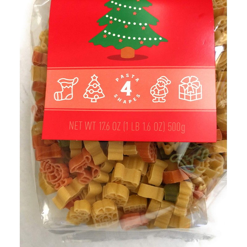 Holiday Pasta with Christmas Shapes