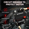 TEMCHY 60Amp Circuit Breaker Waterproof Marine Motor Accessory for Boat