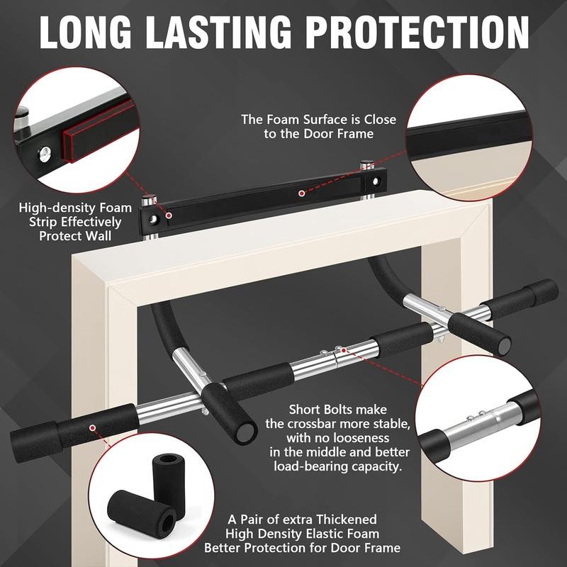 Multi-Grip Chin Up Bar - Upgrade Pull Up Bar for