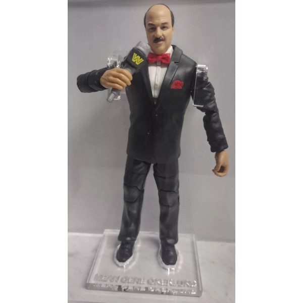 2022 WWE Elite BOF Mean Gene Okerlalund Acrylic Base *